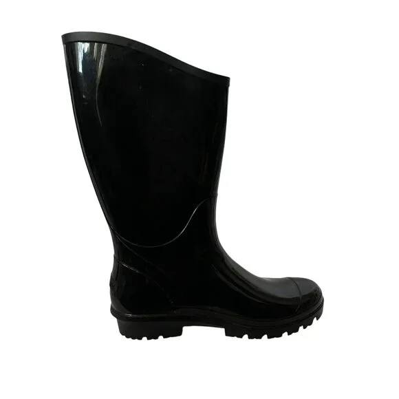 Columbia Sportswear Tall Black Rain Boots Womens 9 Rubber Slip On Barely Used - Picture 6 of 10